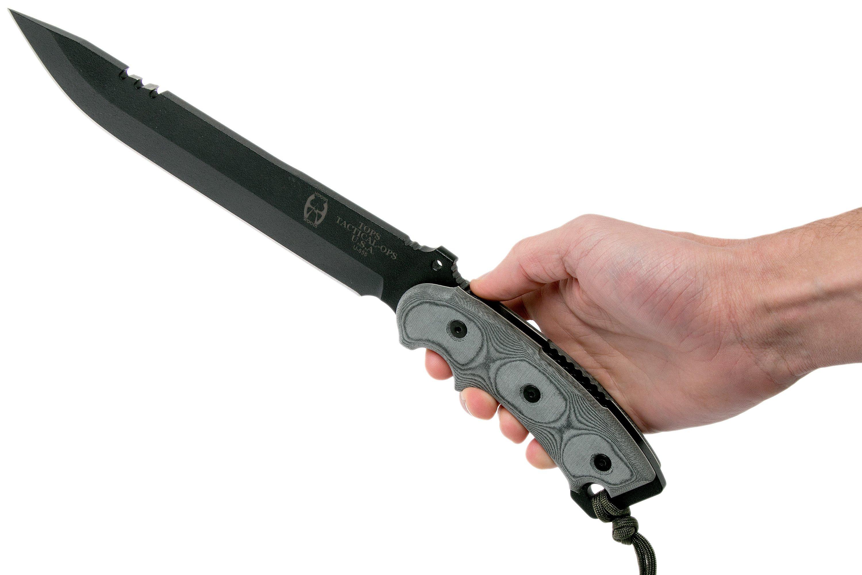 TOPS Knives Anaconda 9 Hunters Point AN9HP Survivalmesser, Ron Hood