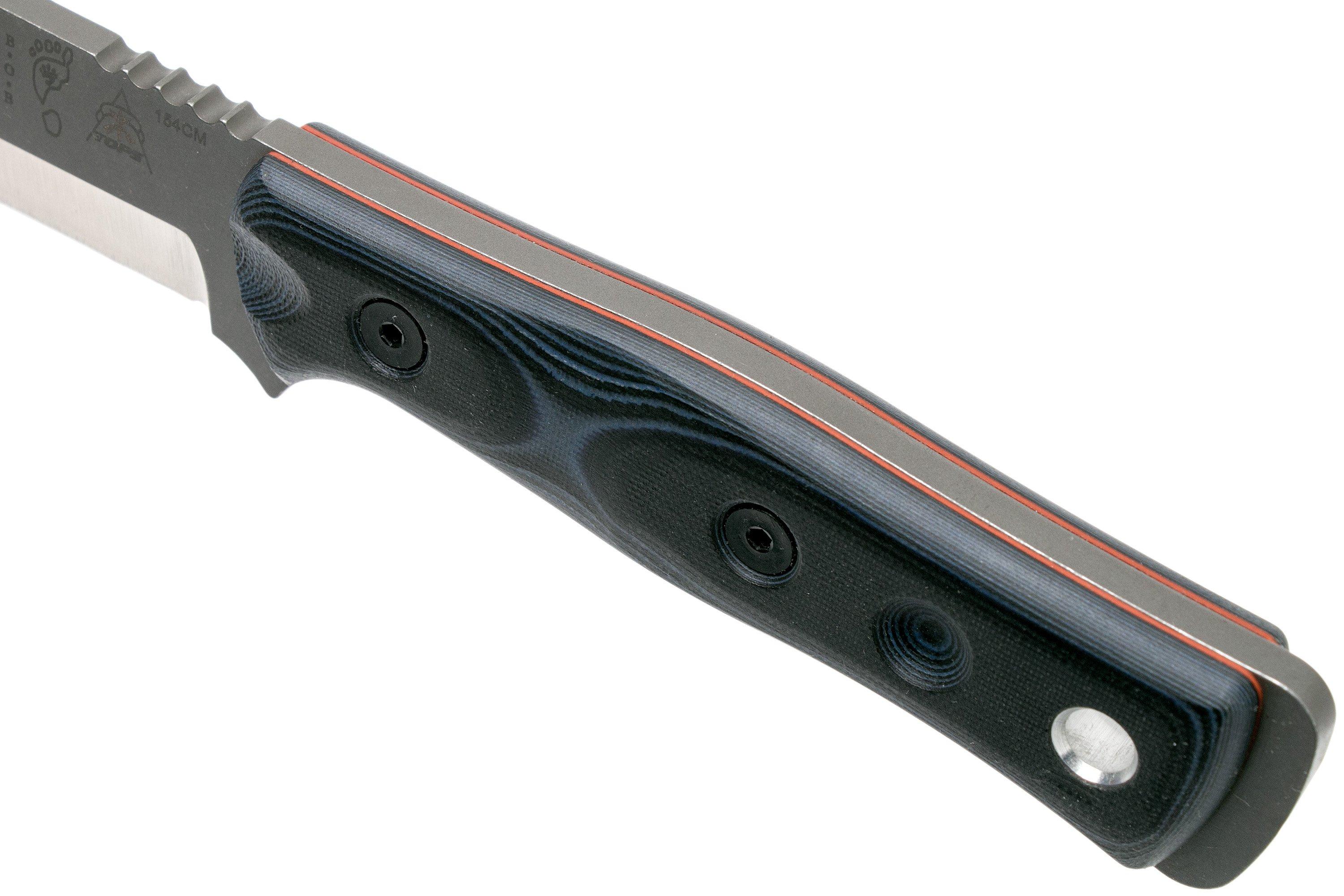 TOPS Knives B.O.B. Fieldcraft 154CM Blue/Black G10 BROS-154-BB ...