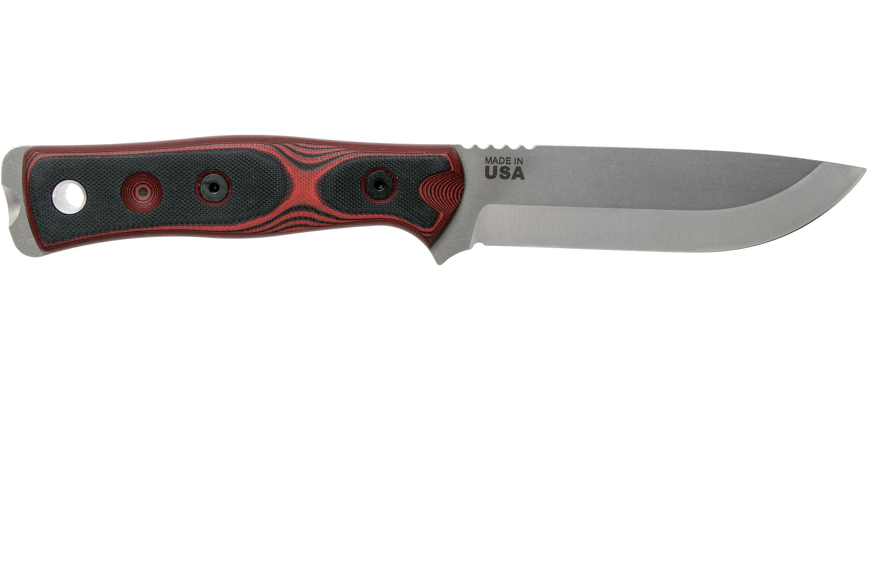 TOPS Knives B.O.B. Fieldcraft 154CM Red/Black G10 BROS-154-RB bushcraft ...