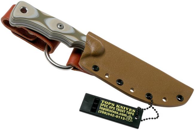 Gaine de couteau de ceinture en cuir horizontale à lame fixe personnalisée  fabriquée sur commande -  Canada