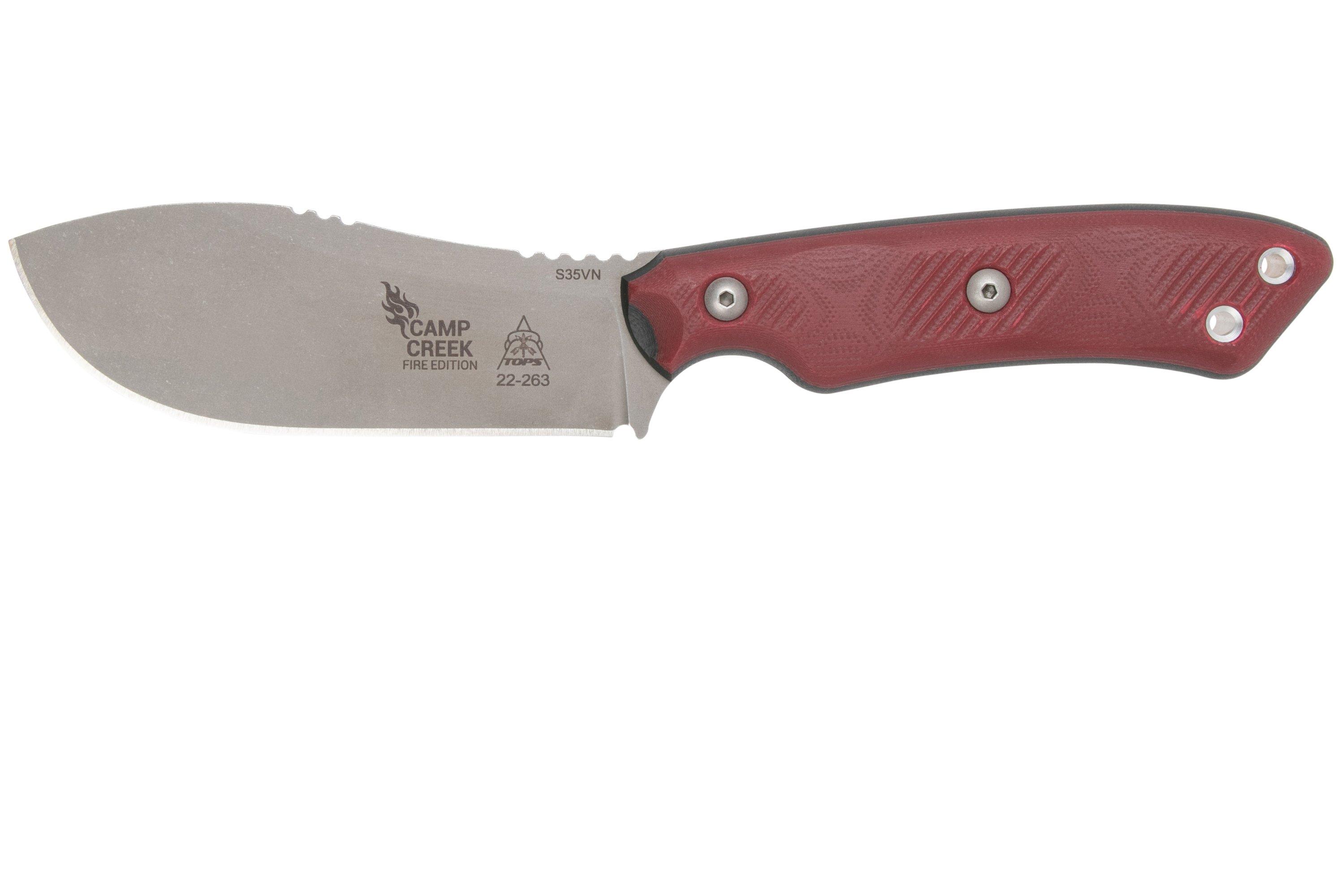 TOPS Knives Camp Creek Fire Edition CPCKFE01 hunting knife