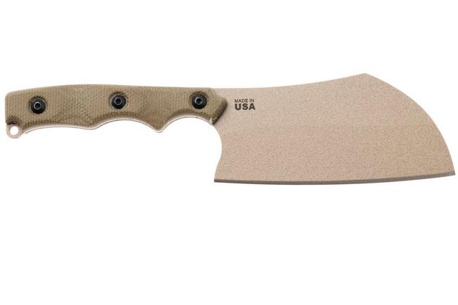 Afbeelding voor TOPS Knives El Chappito ECPTO-01 Coyote Tan 1095, Green Canvas Micarta, vaststaand mes, Leo Espinoza design