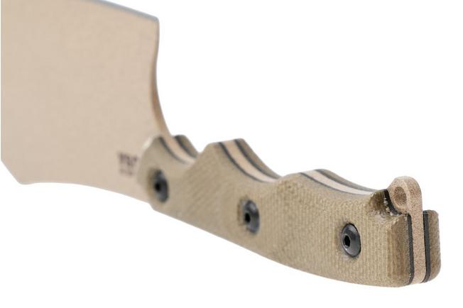Afbeelding voor TOPS Knives El Chappito ECPTO-01 Coyote Tan 1095, Green Canvas Micarta, vaststaand mes, Leo Espinoza design