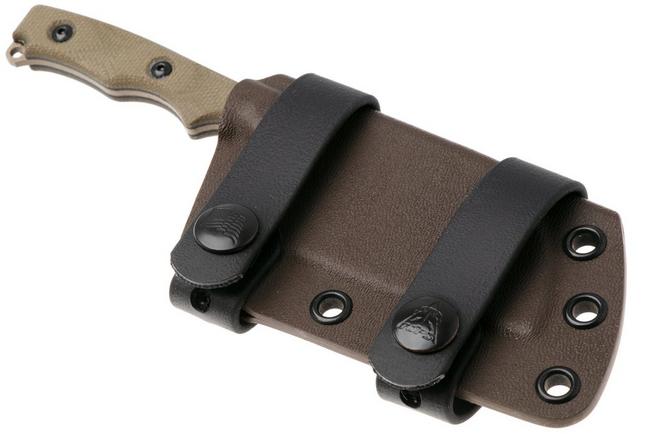 Afbeelding voor TOPS Knives El Chappito ECPTO-01 Coyote Tan 1095, Green Canvas Micarta, vaststaand mes, Leo Espinoza design