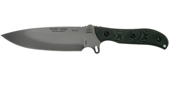 Imagen para TOPS Silent Hero Smooth HERO-02 cuchillo de supervivencia, Anton du Plessis Design