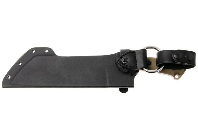 Afbeelding voor TOPS Knives Lil Chete LLCH-01, Coyote Tan 1095, Green Canvas Micarta, vaststaand mes, Leo Espinoza design