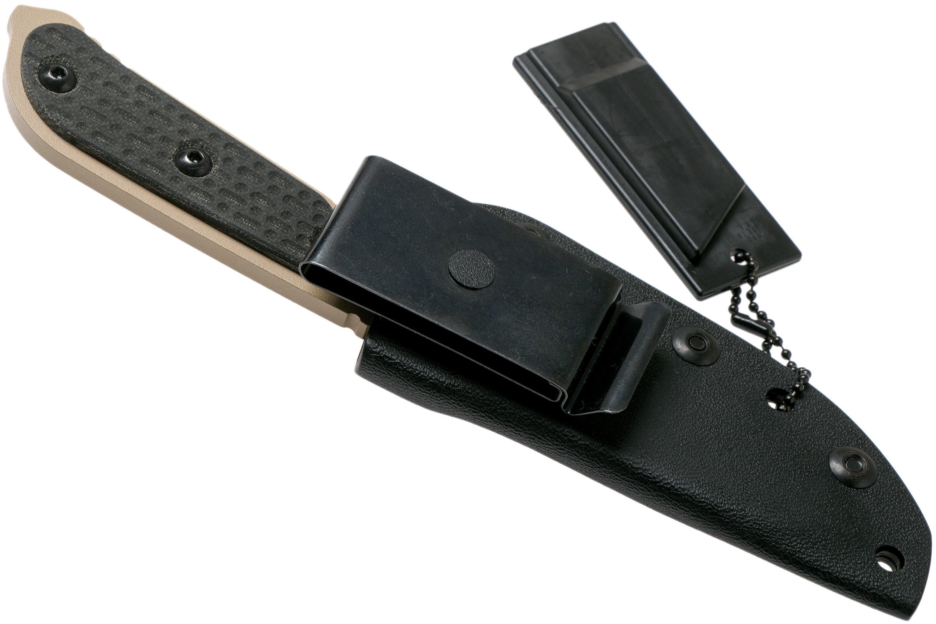 TOPS MilSPIE Elite Black Canvas Micarta MIL3ELITE survival knife