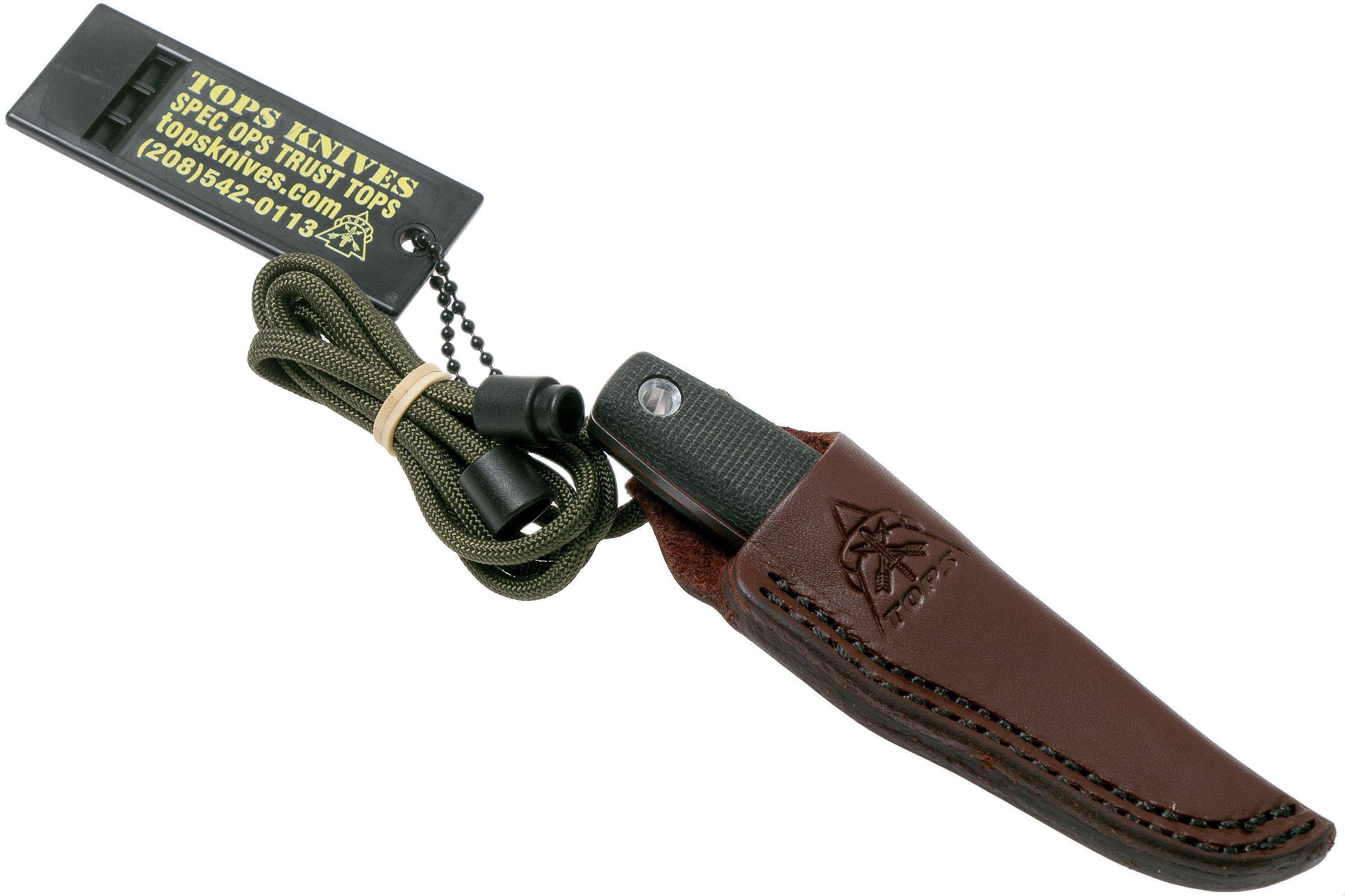 TOPS Mini Tanimboca Puukko MPUK01 Puukko knife Advantageously