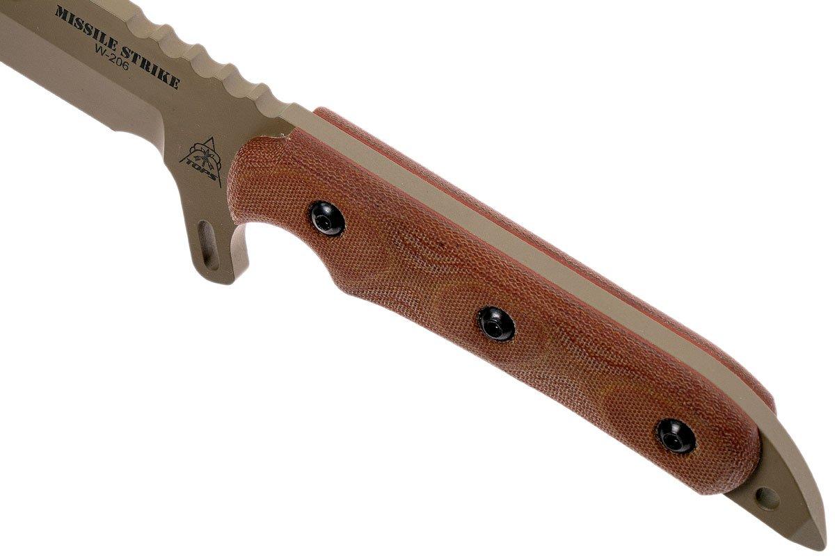 TOPS Missile Strike MISS-01 fixed knife, Kelly McCulley design