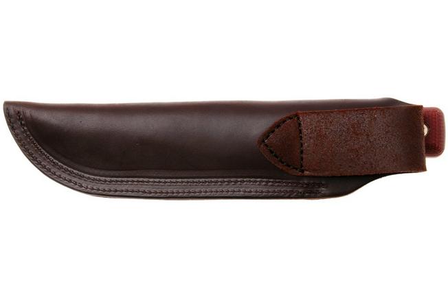 Afbeelding voor TOPS Knives Ontario XL Hunter ON7026, Midnight Bronze Traction Coated 1095 Carbon Steel, Red Canvas Micarta jachtmes