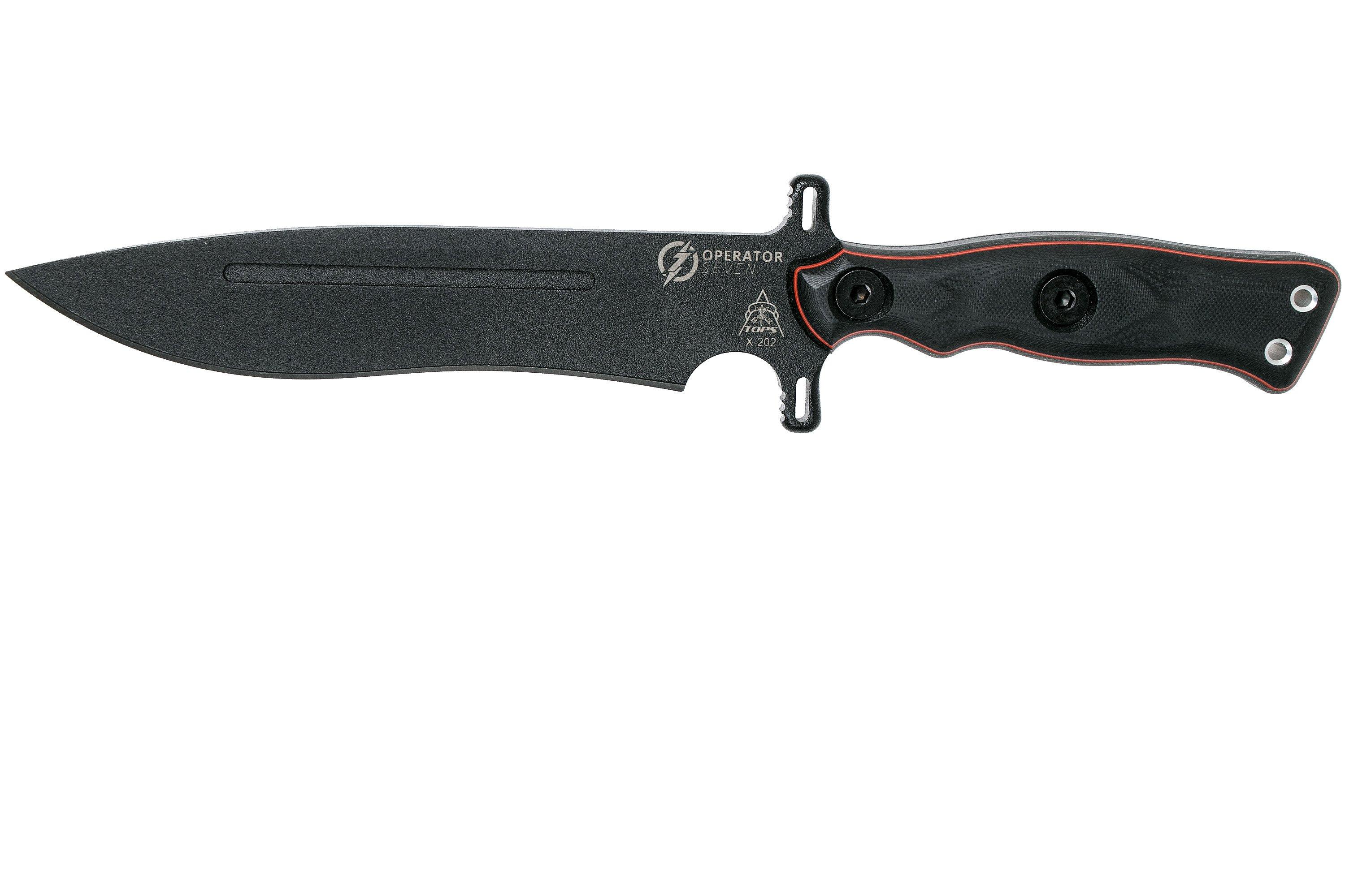 TOPS Knives Operator 7 Blackout Edition OP702 survival knife