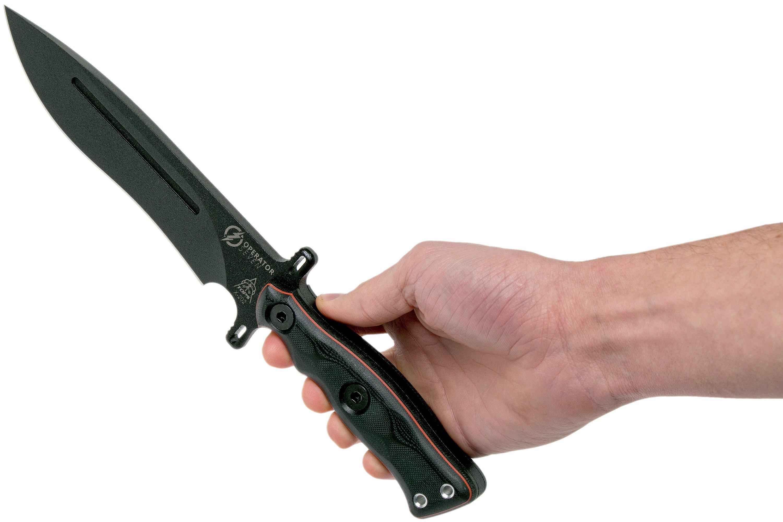 TOPS Knives Operator 7 Blackout Edition OP702 survival knife