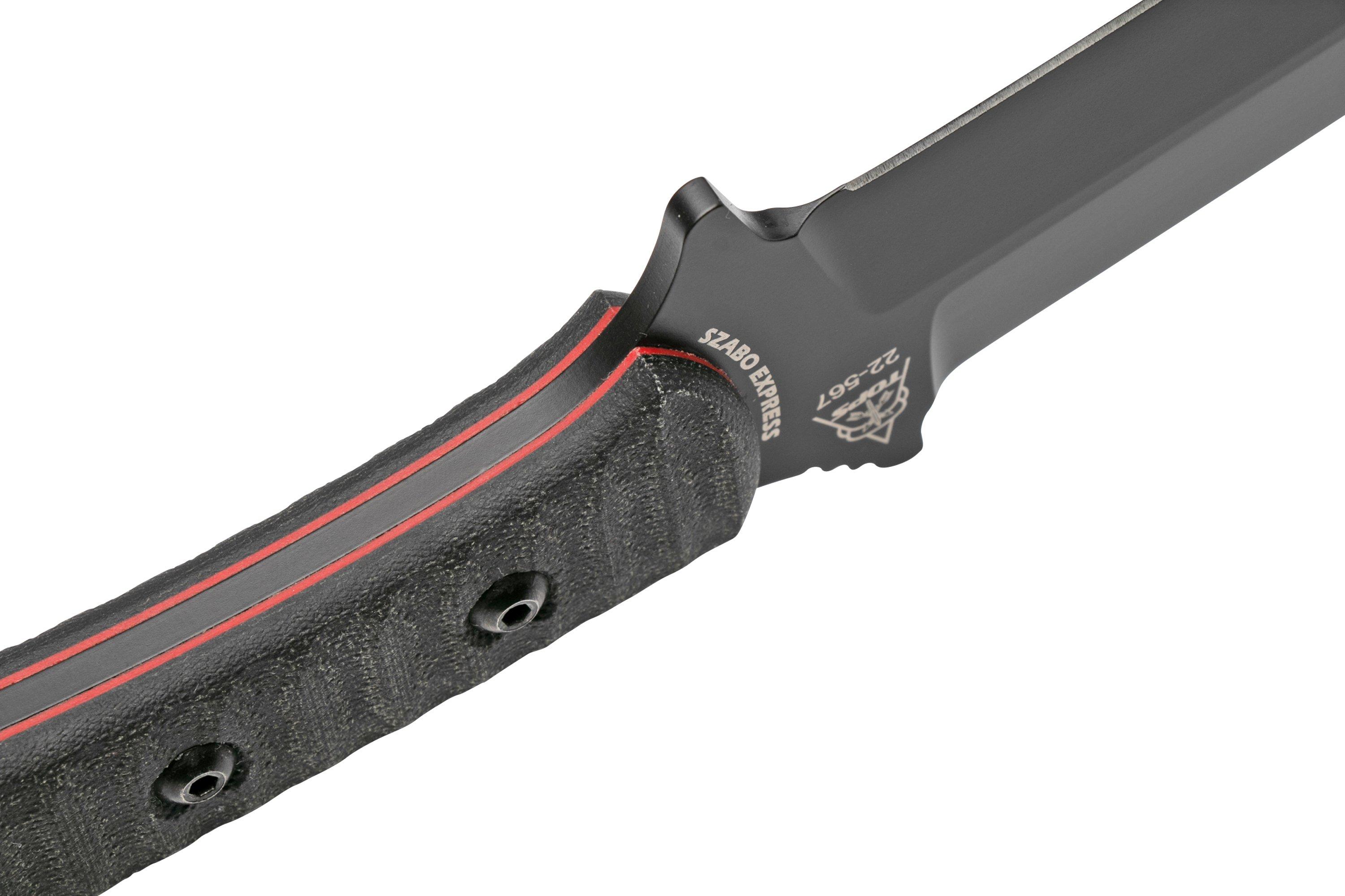 TOPS Knives Szabo Express, Single Edge, Micarta SZEX01 outdoor knife