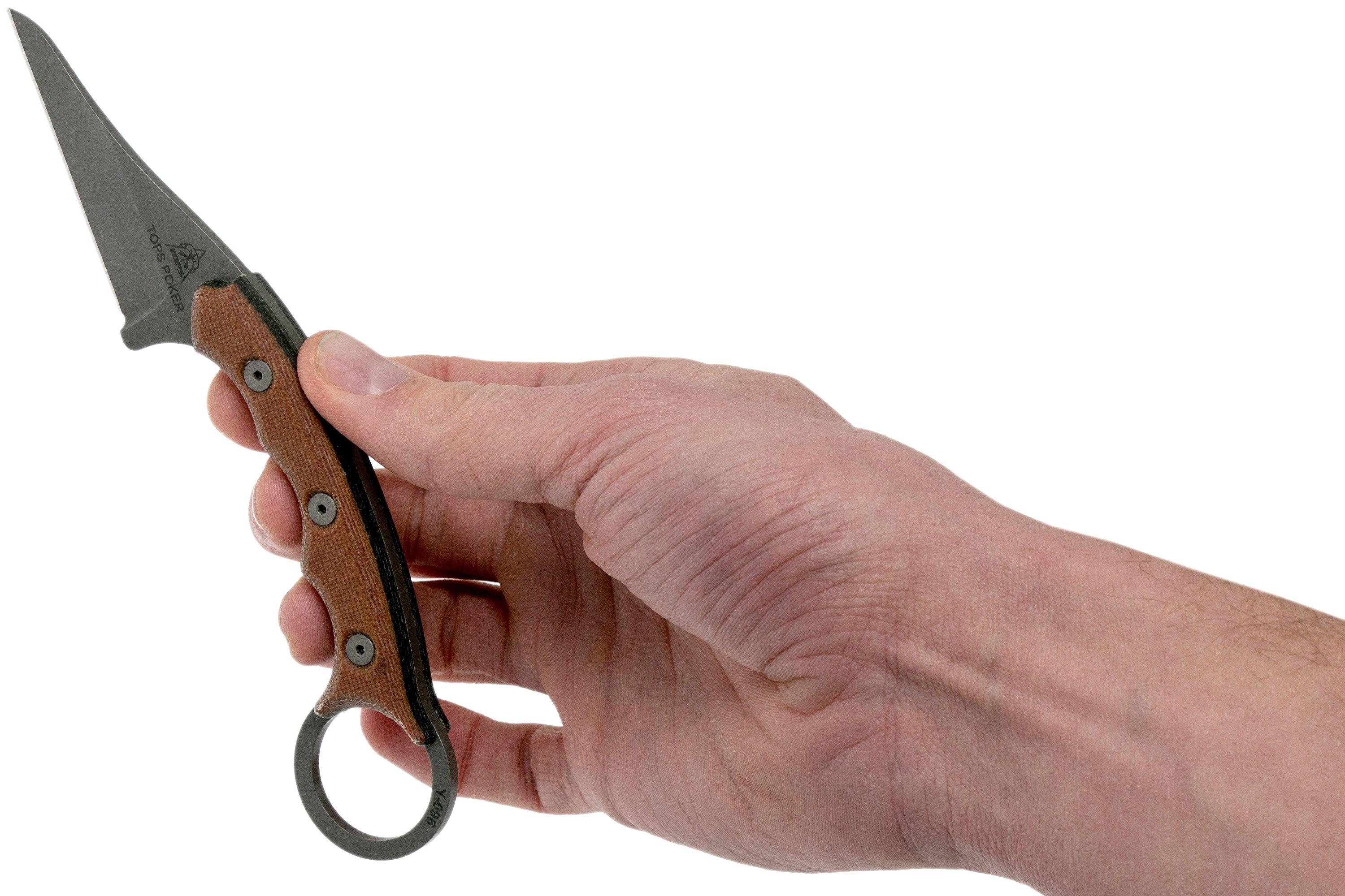 TOPS Poker Knife TPKR01 karambit knife, Craig Powell design