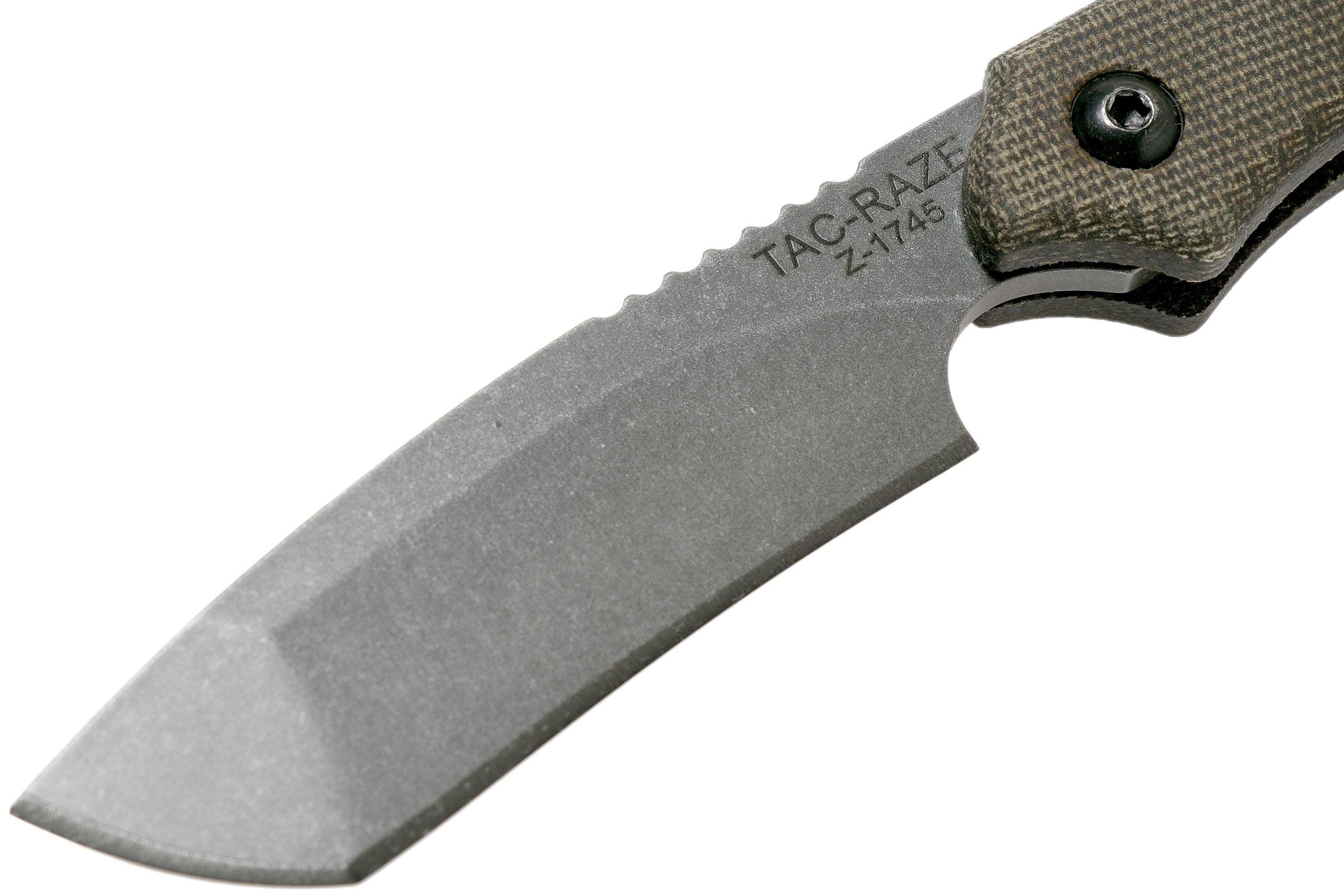 TOPS TacRaze 4 Tanto TRAZ04 Micarta, Friction Folder pocket knife