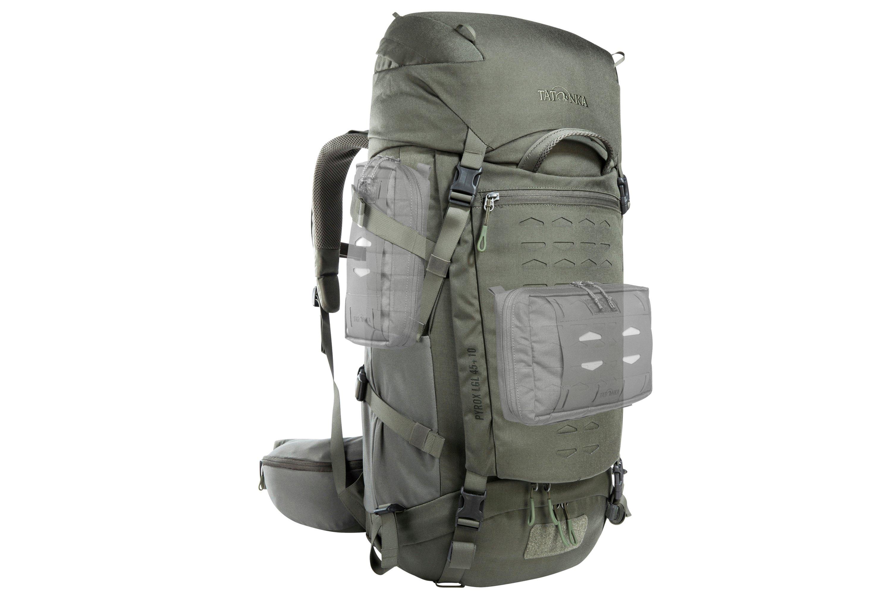 Tatonka Pyrox 45+10 BC Buschraft Backpack 1419-332 Stone Grey Olive ...