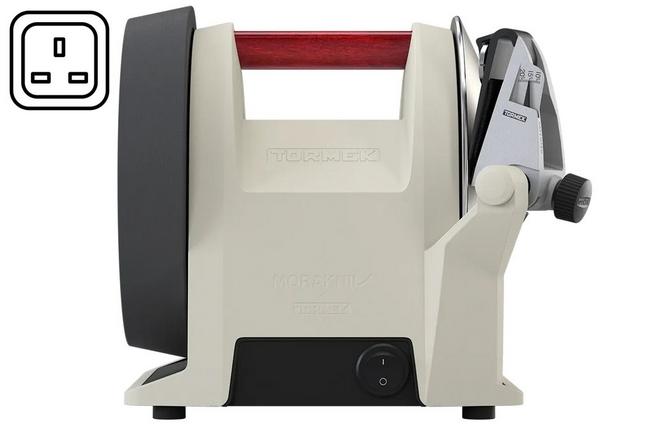 Image for Tormek T-1 Kitchen Knife Sharpener x Morakniv 1891, Linen White, Type G UK plug