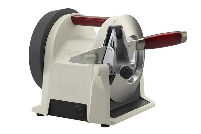 Image for Tormek T-1 Kitchen Knife Sharpener x Morakniv 1891, Linen White, Type G UK plug