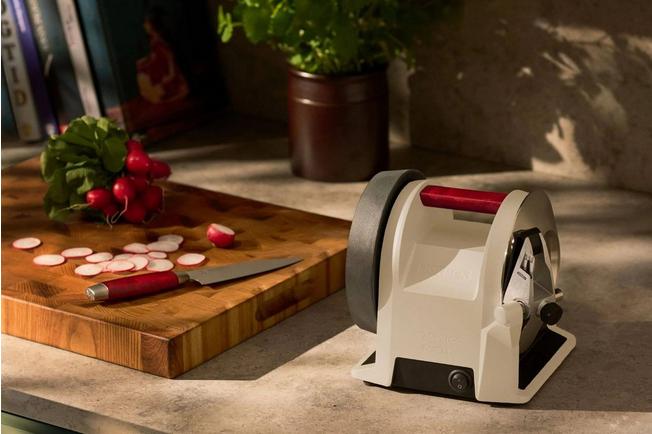 Image for Tormek T-1 Kitchen Knife Sharpener x Morakniv 1891, Linen White, Type G UK plug