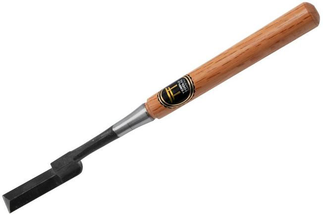 Afbeelding voor Temple Tool Japanese Neck Chisel N-21, steekbeitel met gebogen hals, 21 mm