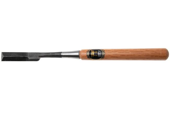 Afbeelding voor Temple Tool Japanese Neck Chisel N-21, steekbeitel met gebogen hals, 21 mm