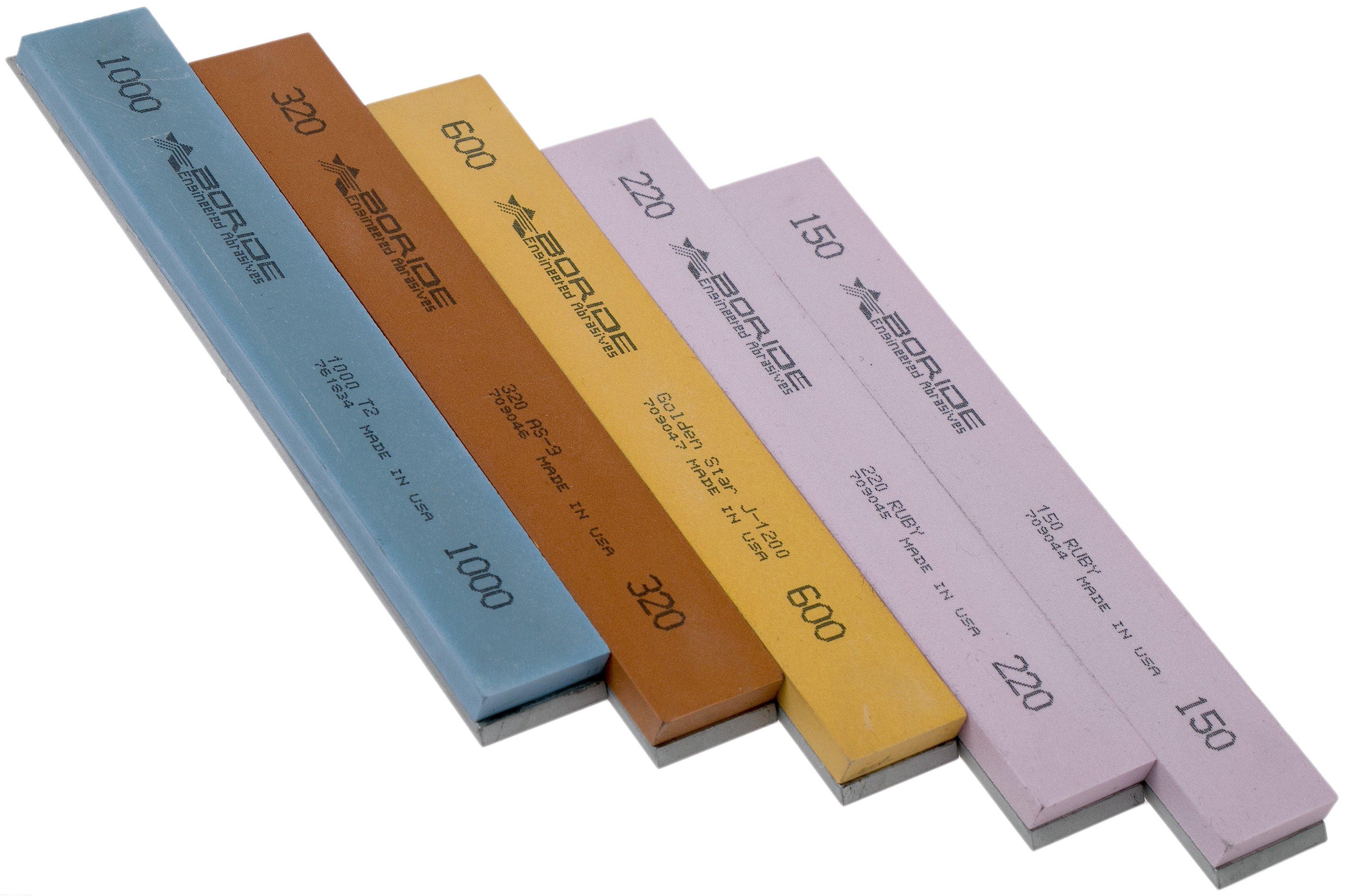 TSPROF Boride Mixed fivepiece sharpening stone set Advantageously