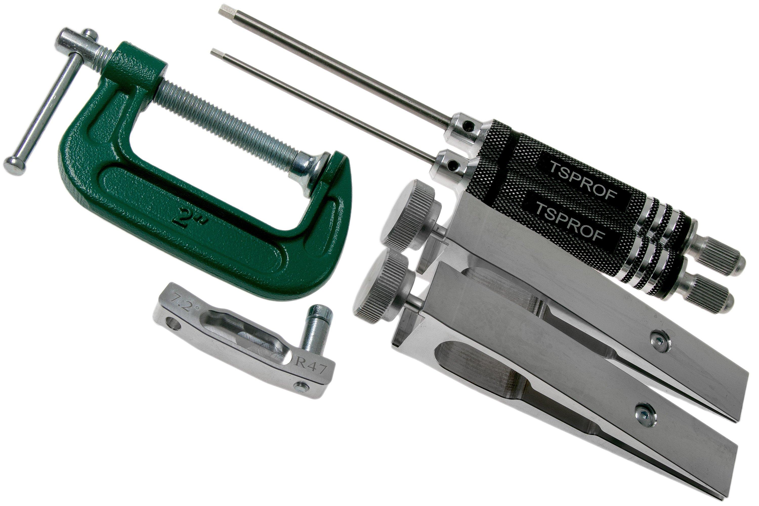 TSPROF K03 Hunter Kit Knife Sharpening System w/Wood Storage Box