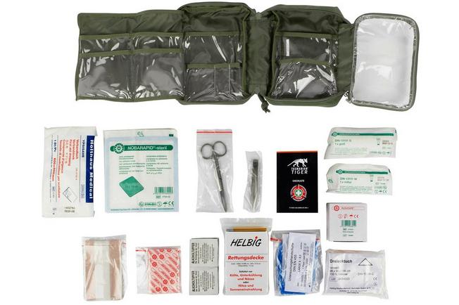Erste Hilfe Tasche mit Molle, Reißverschluss und Klett - First Aid