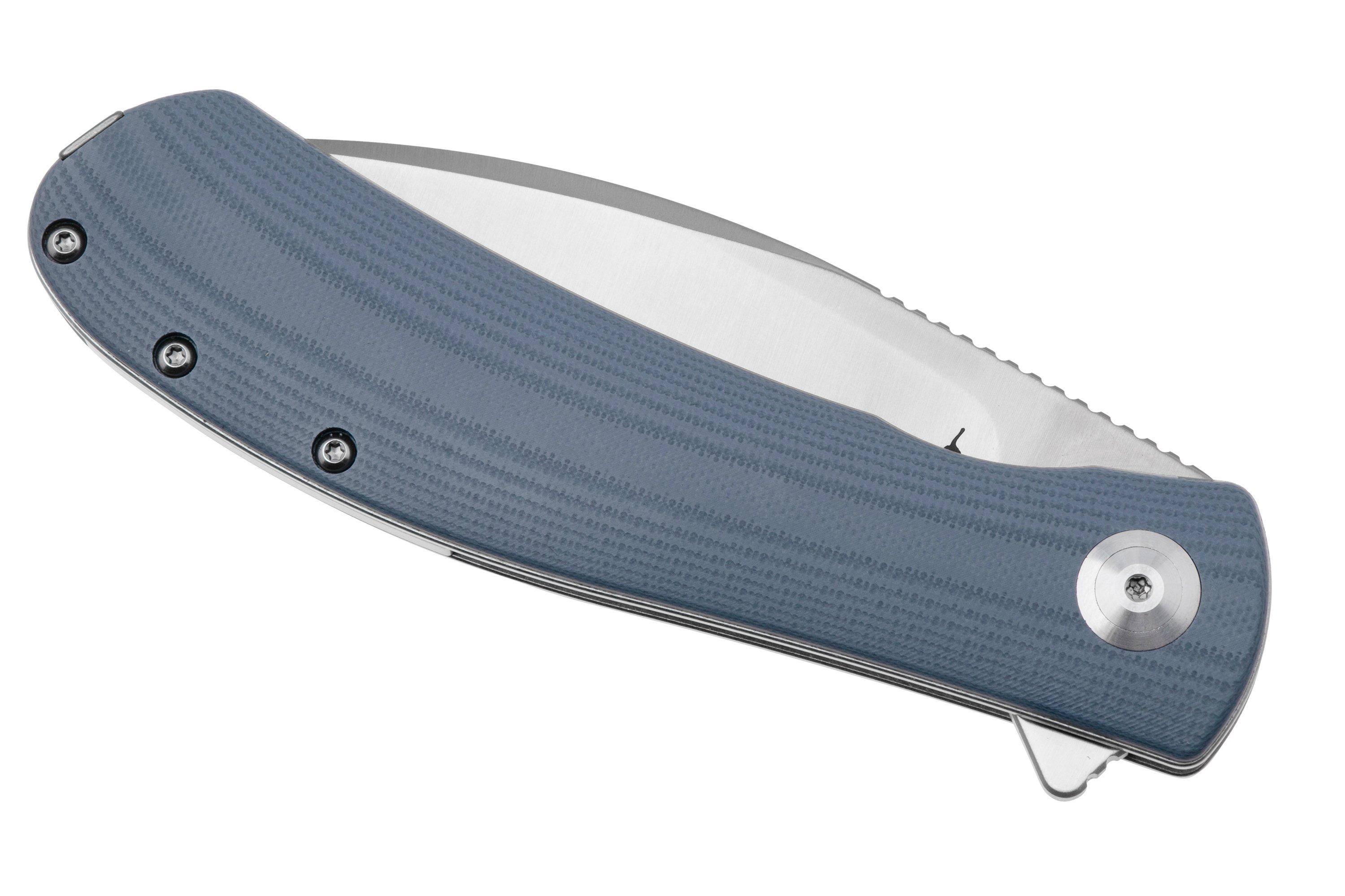 Trollsky Knives Mandu XL MT018-XL Satin CPM MagnaCut, Grey G10