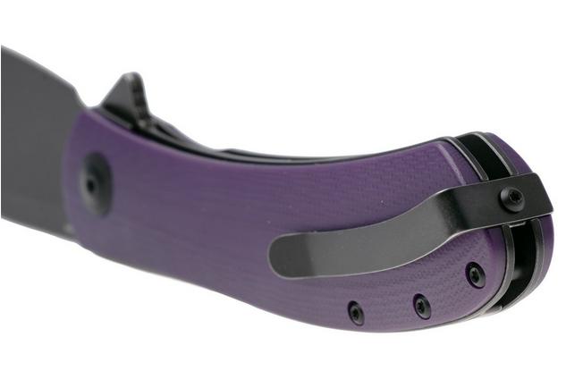 Afbeelding voor Trollsky Knives Mandu XL MT022-XL, Black 14C28N, Purple G10 zakmes
