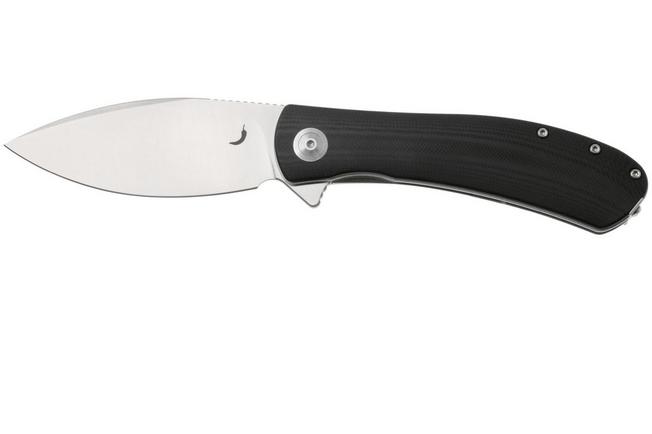 Afbeelding voor Trollsky Knives Mandu XL MT023-XL, Satin 14C28N, Black G10 zakmes