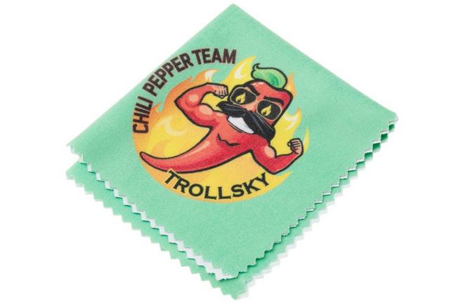 Afbeelding voor Trollsky Knives Mandu XL, Burns Twice Edition, MT024-XL, Satin 14C28N, Kaleidoscope Turtle G10 zakmes