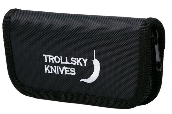 Afbeelding voor Trollsky Knives Mandu XL, Burns Twice Edition, MT024-XL, Satin 14C28N, Kaleidoscope Turtle G10 zakmes