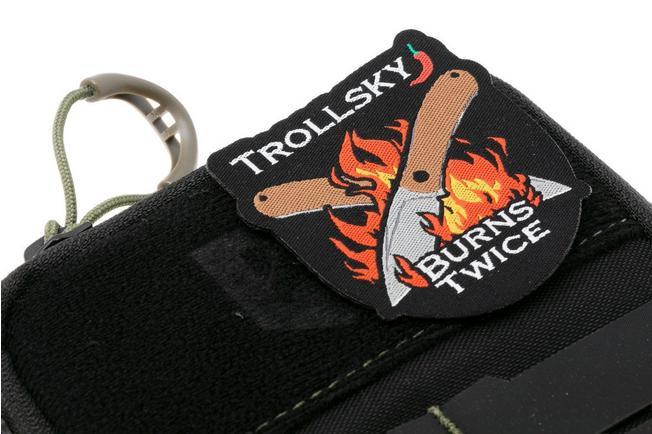 Afbeelding voor Trollsky Knives Burns Twice Crossed Blades Patch MTA003 patch