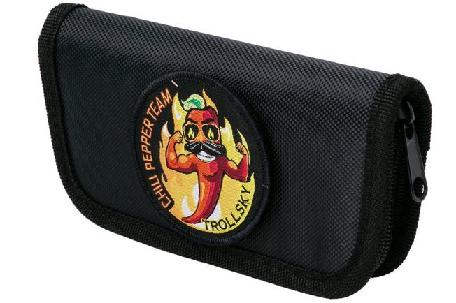 Afbeelding voor Trollsky Knives MTA011 Chili Pepper Team, Nylon zakmes pouch