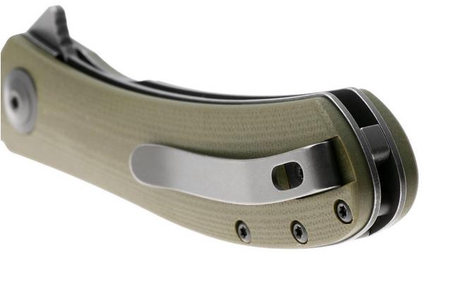 Afbeelding voor Trollsky Knives Mandu Evo MTE001 Stonewashed 14C28N, Green G10, zakmes, Michael Trollsky design
