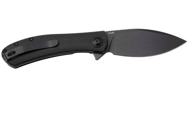 Afbeelding voor Trollsky Knives Mandu Evo MTE003 Blackwashed 14C28N, Black G10, zakmes, Michael Trollsky design