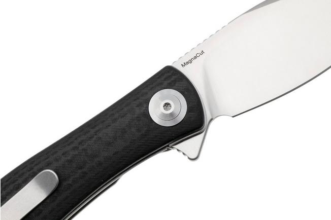Afbeelding voor Trollsky Knives Mandu Evo MTE013 Satin MagnaCut, Black CarbonTex G10, zakmes, Michael Trollsky design