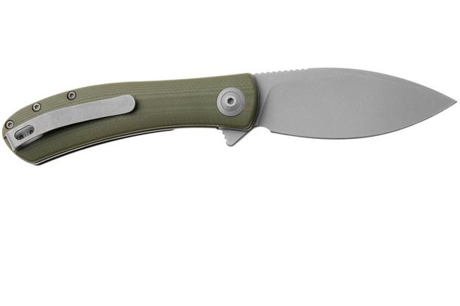 Afbeelding voor Trollsky Knives Mandu EVO MTE016 Dark Bead Blast 14C28N, OD Green G10, zakmes