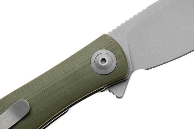 Afbeelding voor Trollsky Knives Mandu EVO MTE016 Dark Bead Blast 14C28N, OD Green G10, zakmes