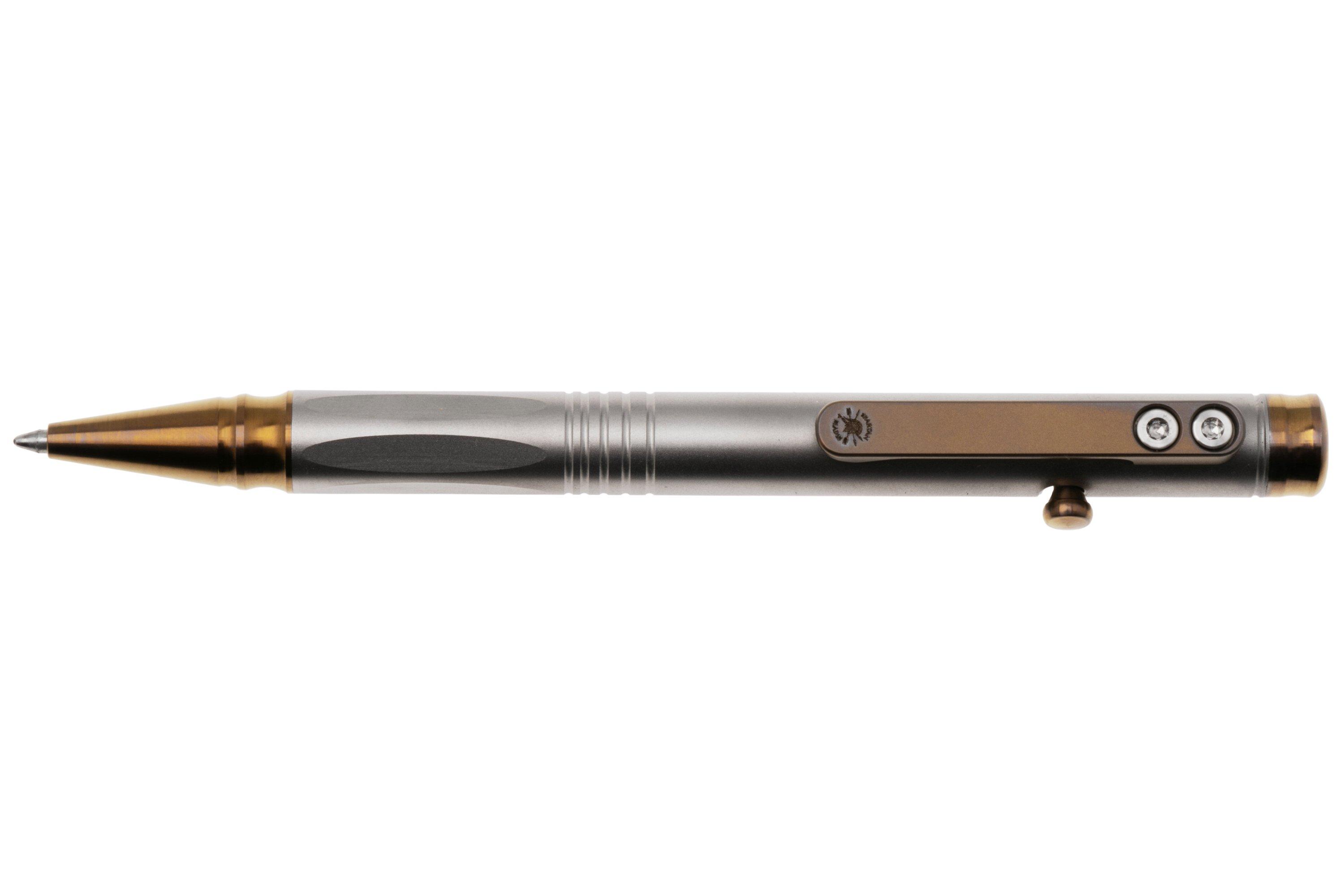 Spartan Blades Grafi Bolt Action Pen, Bronze Titanium, EDC Stift