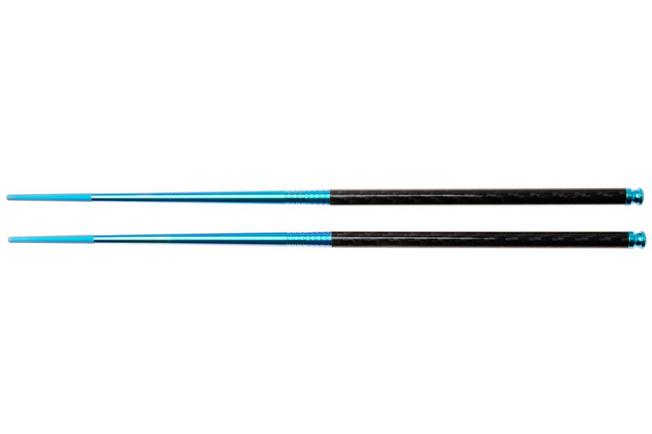 Afbeelding voor Spartan Blades Pineland Chopstick Set PCCSBL, Blue Anodized Titanium, Carbon Fiber, eetstokjes set