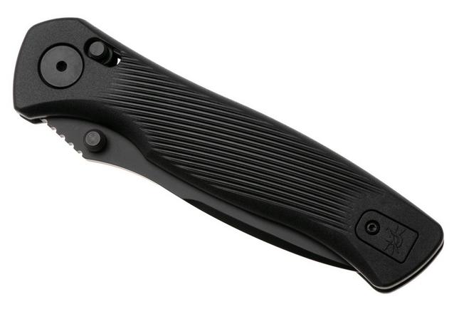 Afbeelding voor Spartan Blades Eleos SFBL15BKBK, Black PVD 154CM, Black GFN zakmes, Curtis Iovito design