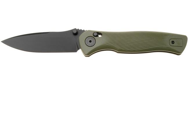Afbeelding voor Spartan Blades Eleos SFBL15BKGR, Black PVD 154CM, OD Green GFN zakmes, Curtis Iovito design