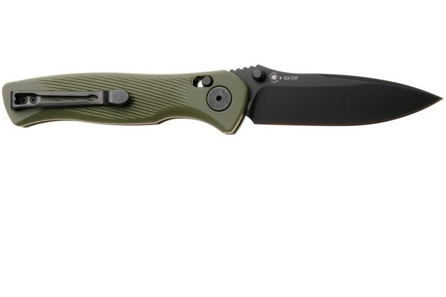 Afbeelding voor Spartan Blades Eleos SFBL15BKGR, Black PVD 154CM, OD Green GFN zakmes, Curtis Iovito design