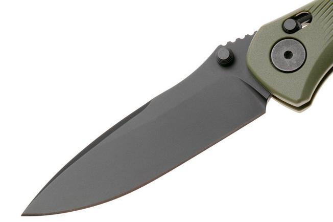 Afbeelding voor Spartan Blades Eleos SFBL15BKGR, Black PVD 154CM, OD Green GFN zakmes, Curtis Iovito design