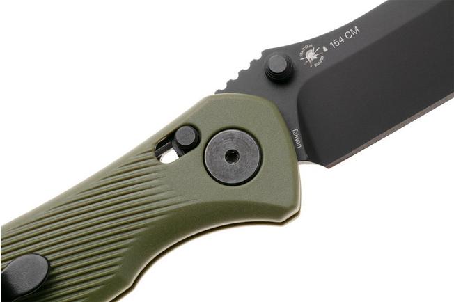 Afbeelding voor Spartan Blades Eleos SFBL15BKGR, Black PVD 154CM, OD Green GFN zakmes, Curtis Iovito design