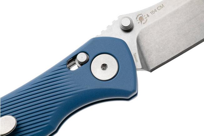 Afbeelding voor Spartan Blades Eleos SFBL15SWBL, Stonewashed 154CM, Blue GFN zakmes, Curtis Iovito design