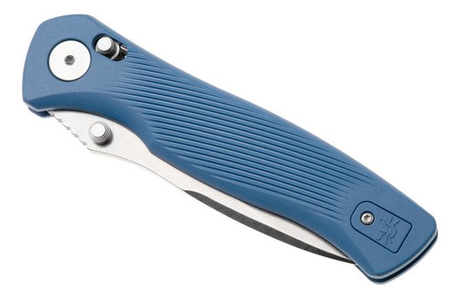 Afbeelding voor Spartan Blades Eleos SFBL15SWBL, Stonewashed 154CM, Blue GFN zakmes, Curtis Iovito design