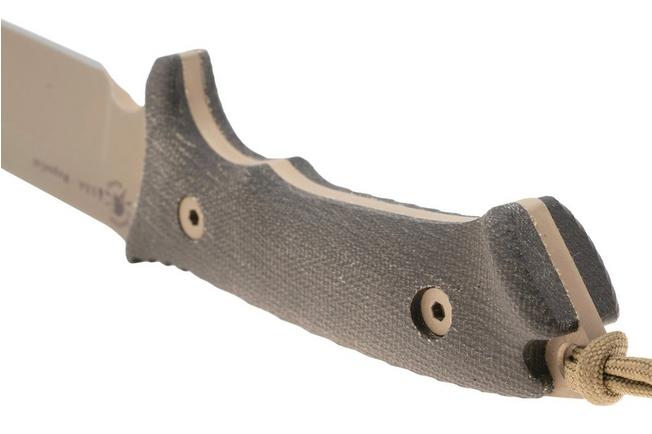 Obraz dla Nóż survivalowy Spartan Harsey Difensa SB19DEGRNLTN Flat Dark Earth, Green Micarta, Molle-Coyote sheath